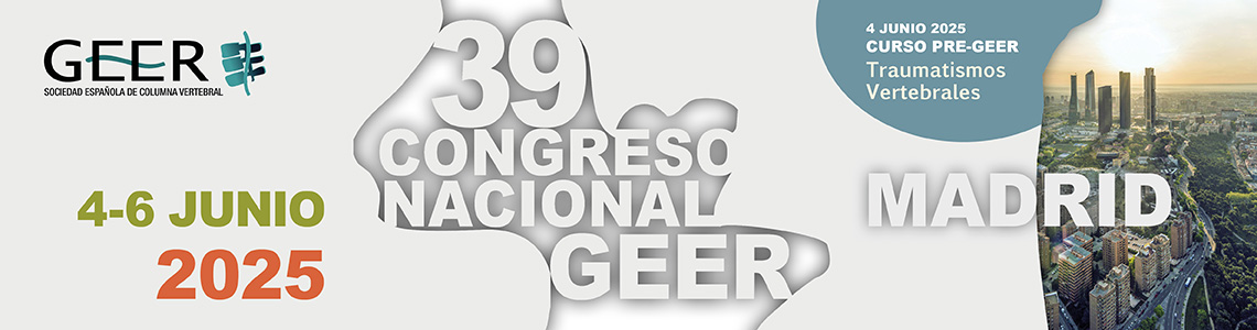 39 Congreso Nacional de la Sociedad Española de Columna Vertebral. <br />Madrid 4 al 6 de junio de 2025